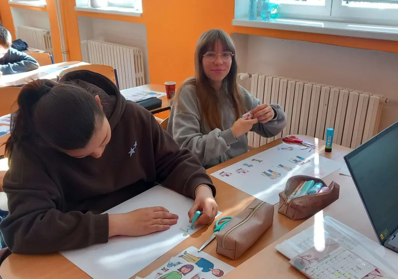 Němčina v 7. třídě – projekt Meine Familie