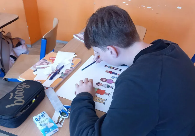 Němčina v 7. třídě – projekt Meine Familie