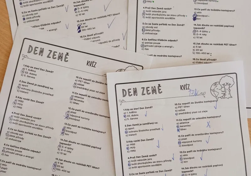 Projekt Den Země v hodinách českého jazyka