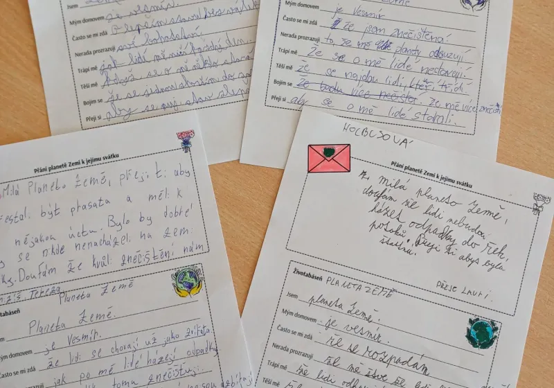 Projekt Den Země v hodinách českého jazyka